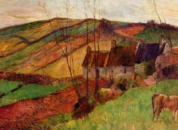 Paul Gauguin : Cottages on Mount Sainte-Marguerite